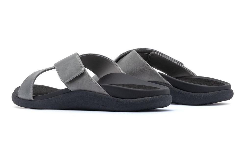 Laguna Slide Silver Leather | Women ABEO Footwear Sandals