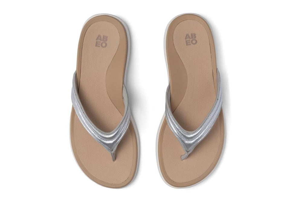 Laguna Thin Strap Silver | Women ABEO Footwear Sandals