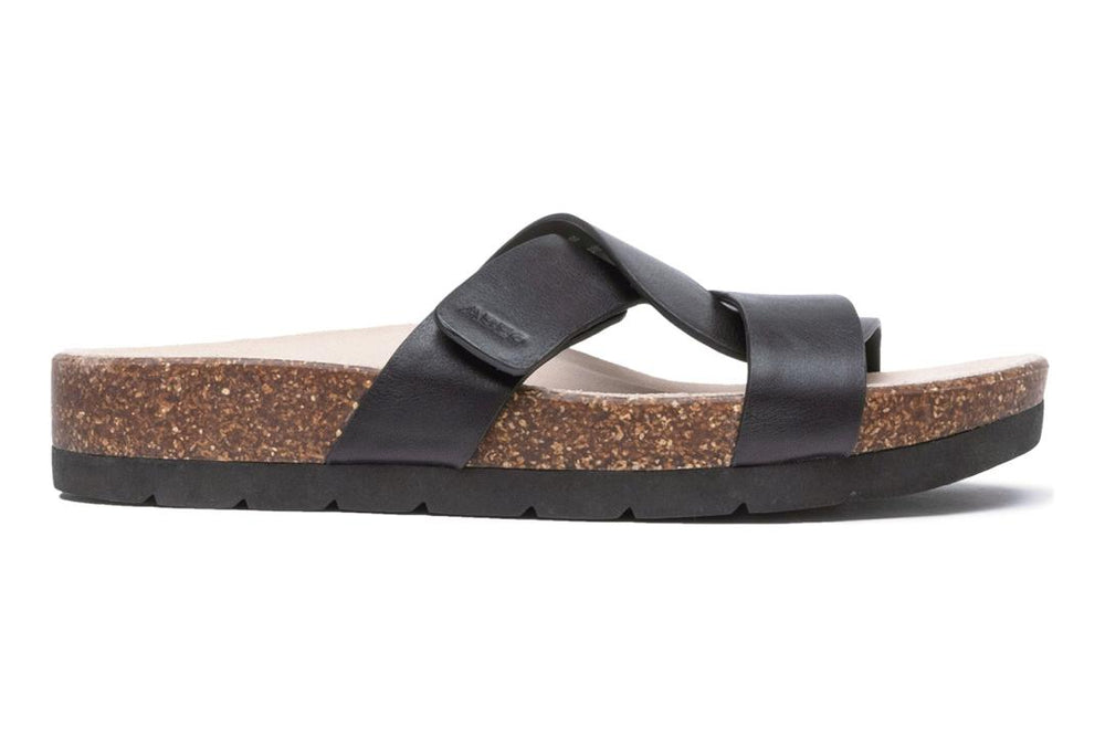 Lanai Slide Black Nubuck | Women ABEO Footwear Sandals