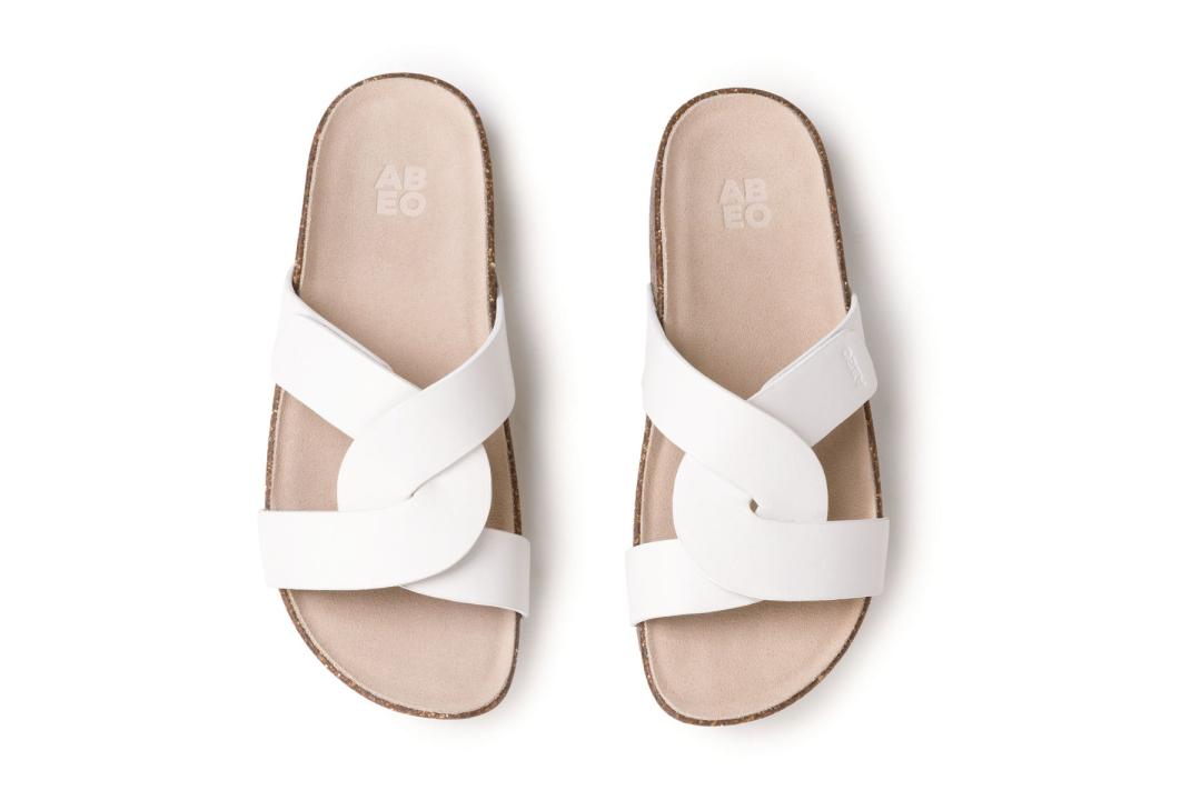 Lanai Slide Bright White | Women ABEO Footwear Sandals