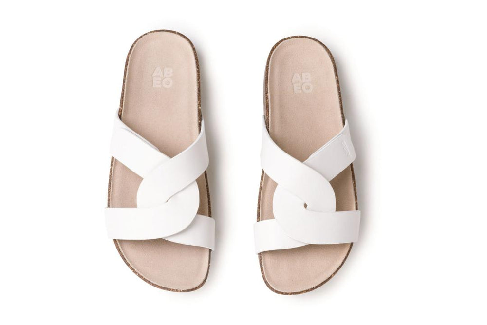 Lanai Slide Bright White | Women ABEO Footwear Sandals