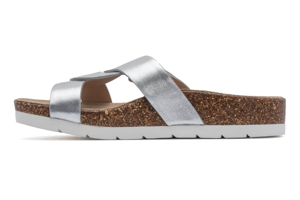 Lanai Slide Silver | Women ABEO Footwear Sandals