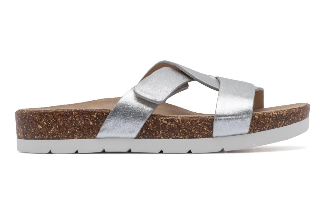 Lanai Slide Silver | Women ABEO Footwear Sandals