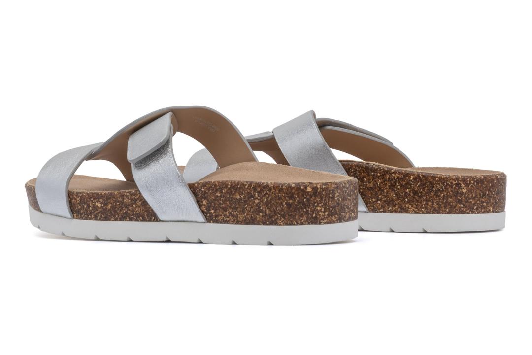 Lanai Slide Silver | Women ABEO Footwear Sandals