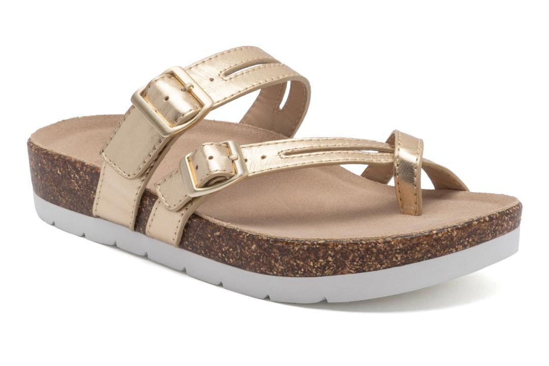 Lanai Thong Sandal Light Gold | Women ABEO Footwear Sandals