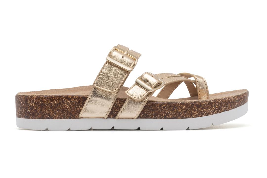 Lanai Thong Sandal Light Gold | Women ABEO Footwear Sandals
