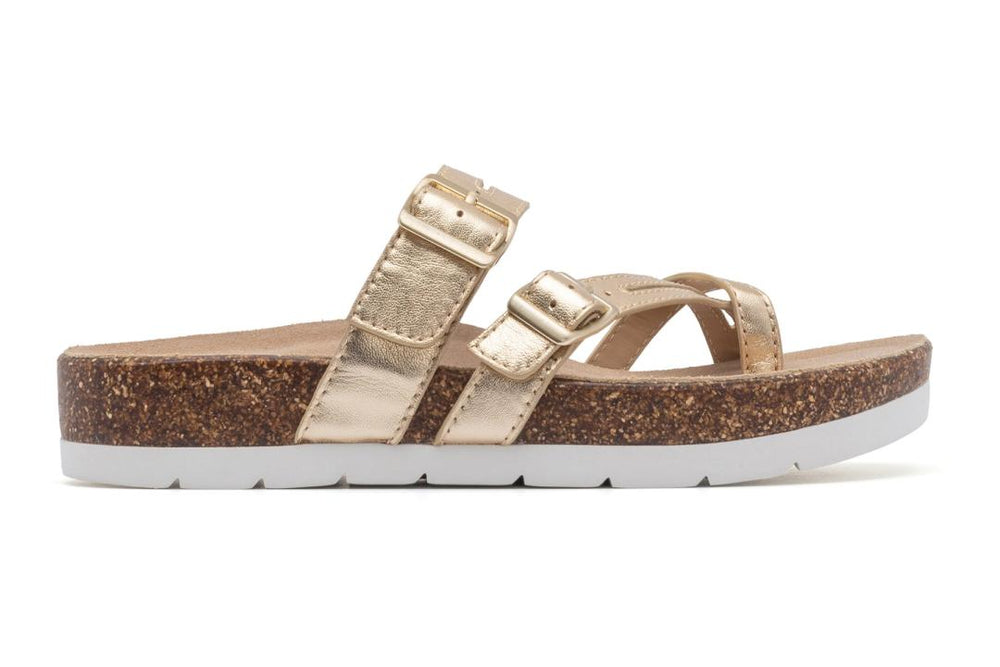 Lanai Thong Sandal Light Gold | Women ABEO Footwear Sandals