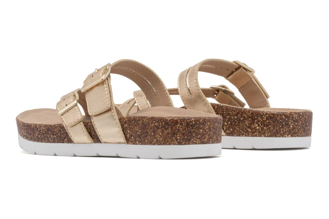 Lanai Thong Sandal Light Gold | Women ABEO Footwear Sandals