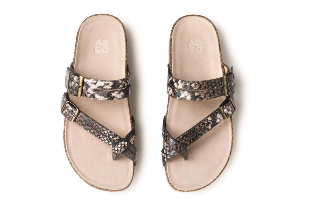 Lanai Thong Sandal Natural Snake | Women ABEO Footwear Sandals
