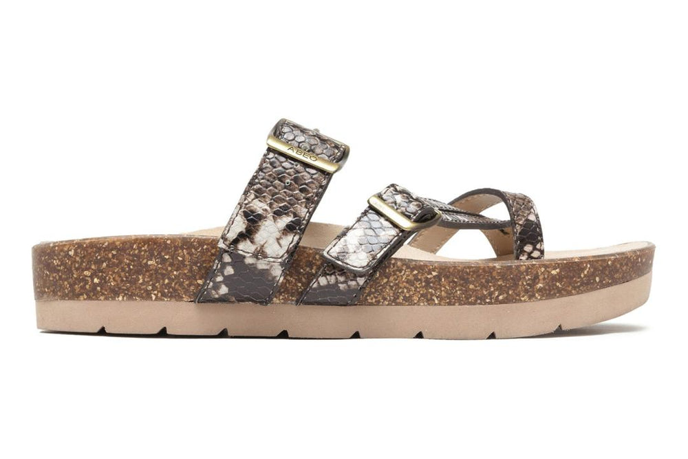 Lanai Thong Sandal Natural Snake | Women ABEO Footwear Sandals