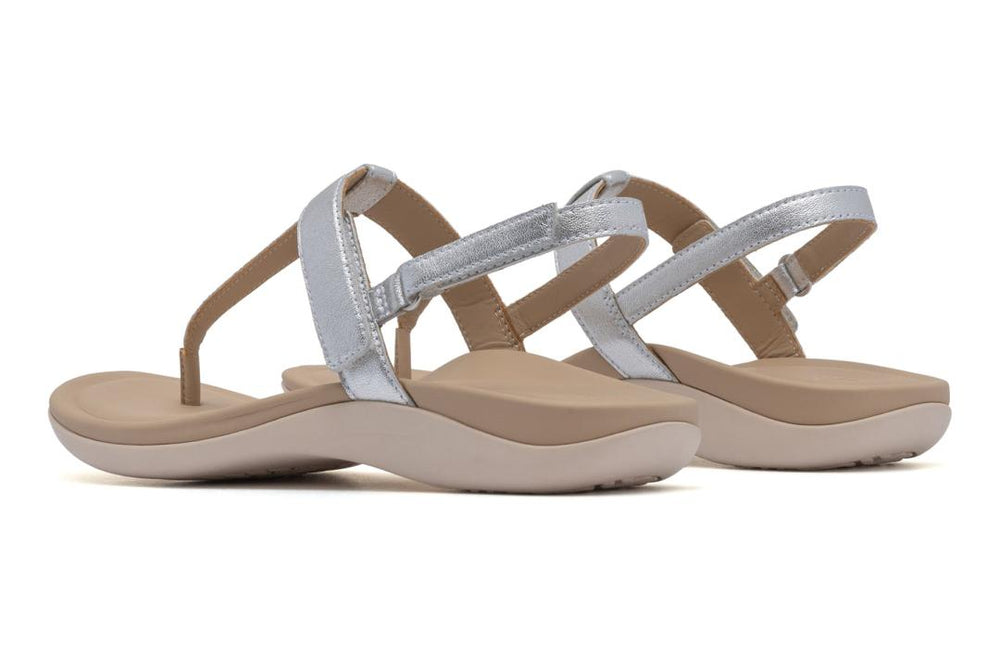 Oasis T Strap Silver | Women ABEO Footwear Sandals
