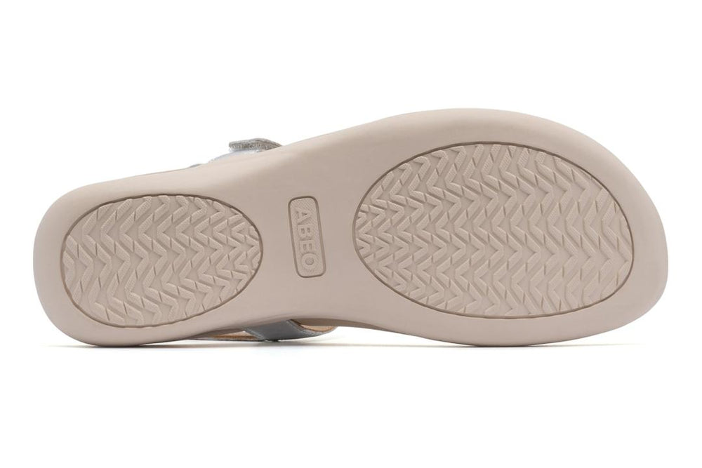 Oasis T Strap Silver | Women ABEO Footwear Sandals