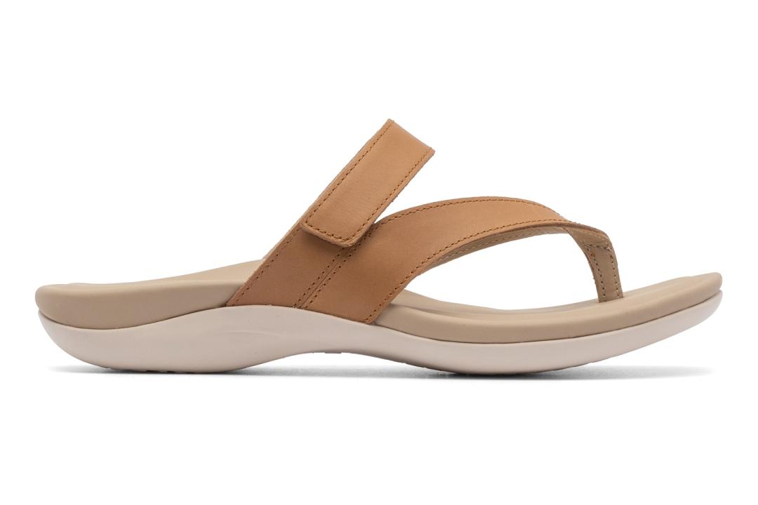Oasis Thong Sandal Almond | Women ABEO Footwear Sandals