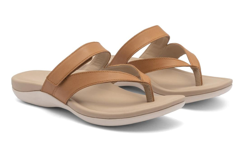 Oasis Thong Sandal Almond | Women ABEO Footwear Sandals