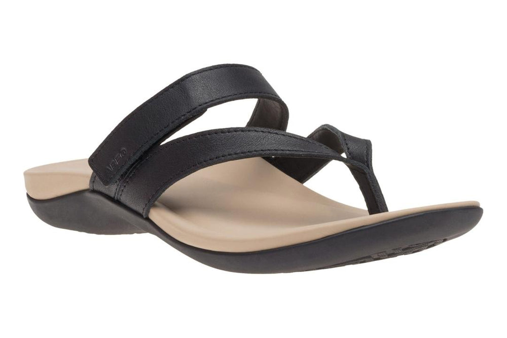 Oasis Thong Sandal Black Majestic | Women ABEO Footwear Sandals