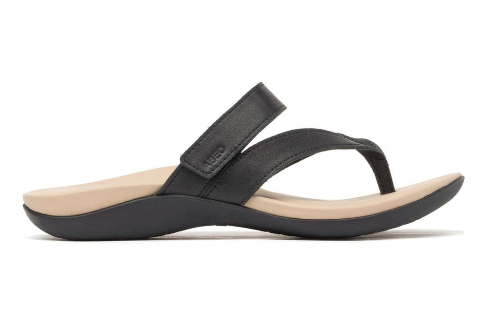 Oasis Thong Sandal Black Majestic | Women ABEO Footwear Sandals