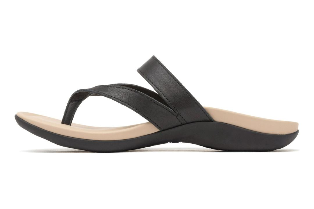 Oasis Thong Sandal Black Majestic | Women ABEO Footwear Sandals