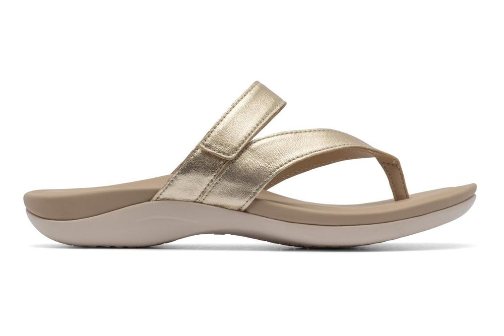 Oasis Thong Sandal Light Gold | Women ABEO Footwear Sandals