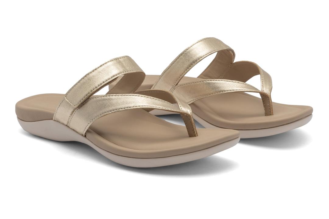 Oasis Thong Sandal Light Gold | Women ABEO Footwear Sandals