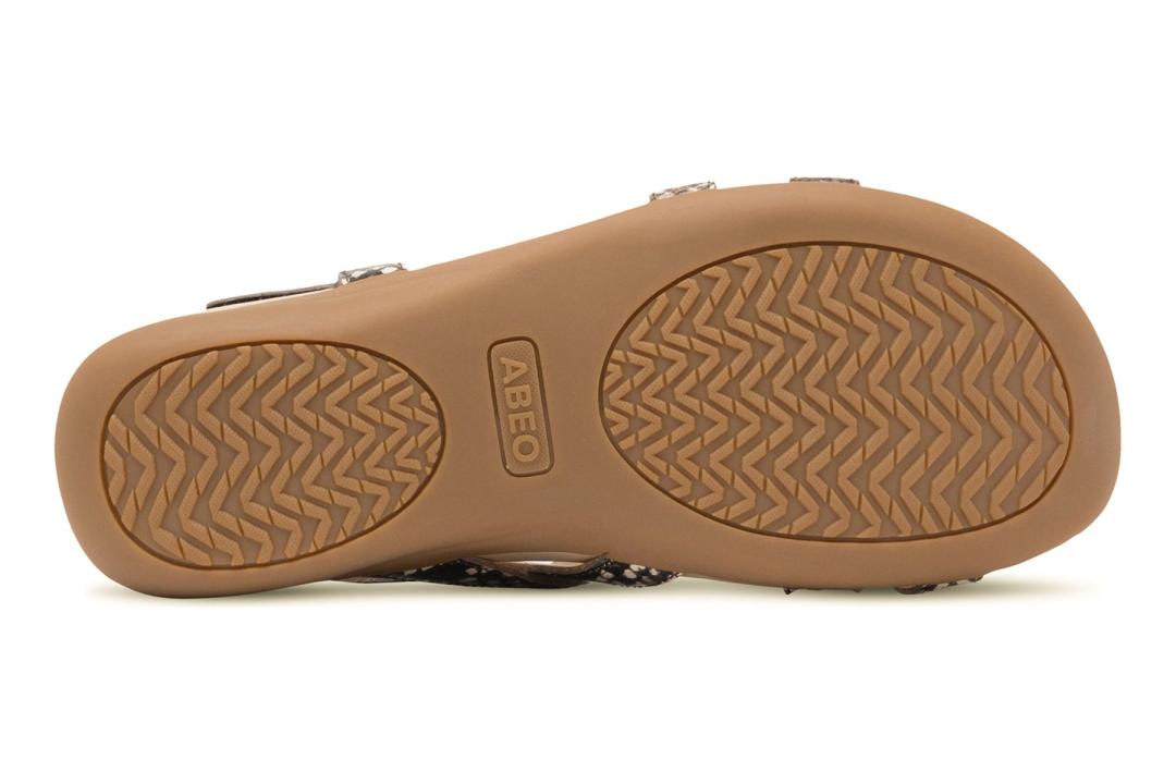 Ollie Natural Snake | Women ABEO Footwear Sandals