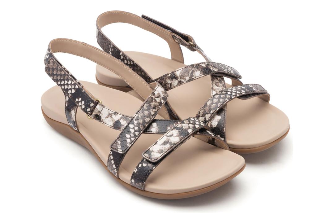 Ollie Natural Snake | Women ABEO Footwear Sandals