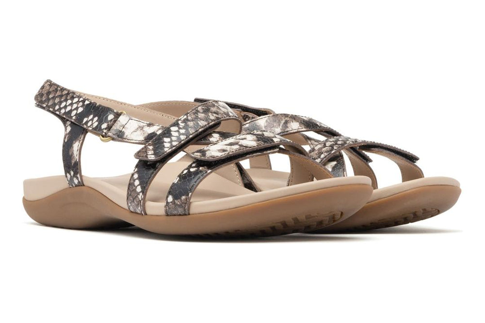 Ollie Natural Snake | Women ABEO Footwear Sandals