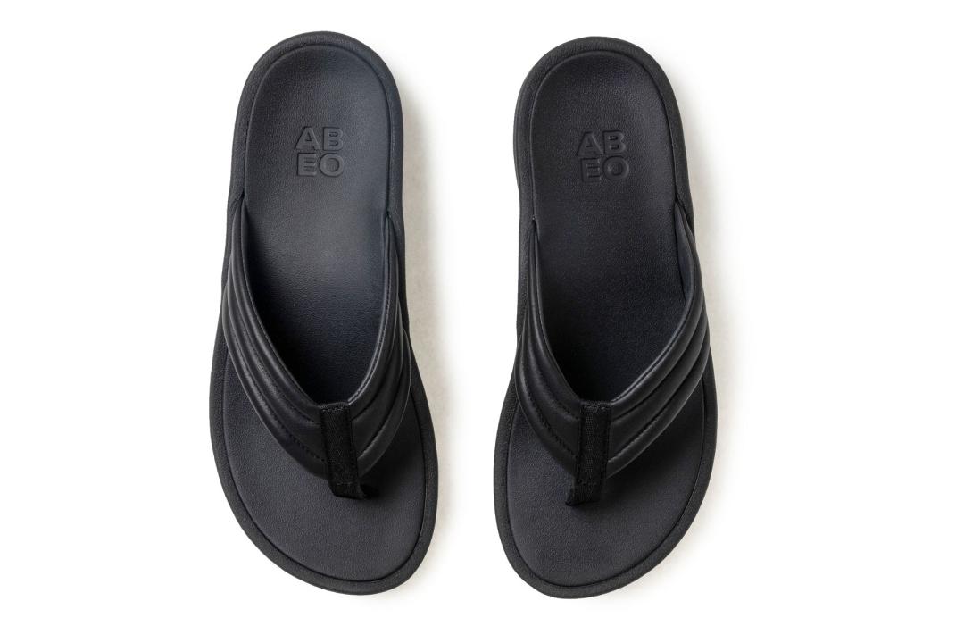 Paseo Thong Sandal Black | Women ABEO Footwear Sandals