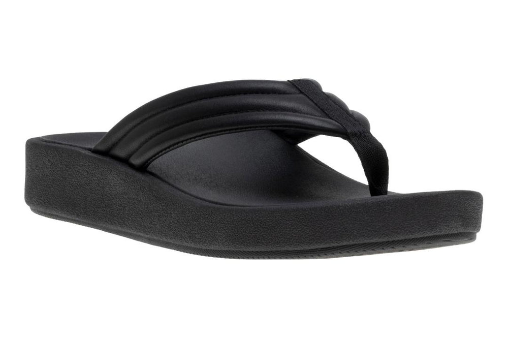 Paseo Thong Sandal Black | Women ABEO Footwear Sandals