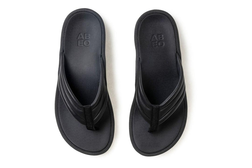 Paseo Thong Sandal Black | Women ABEO Footwear Sandals