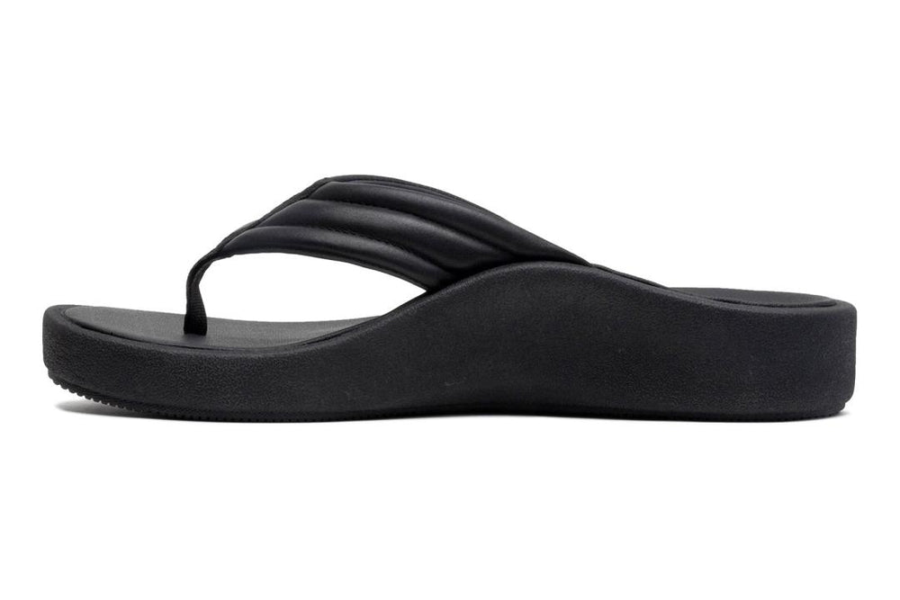 Paseo Thong Sandal Black | Women ABEO Footwear Sandals