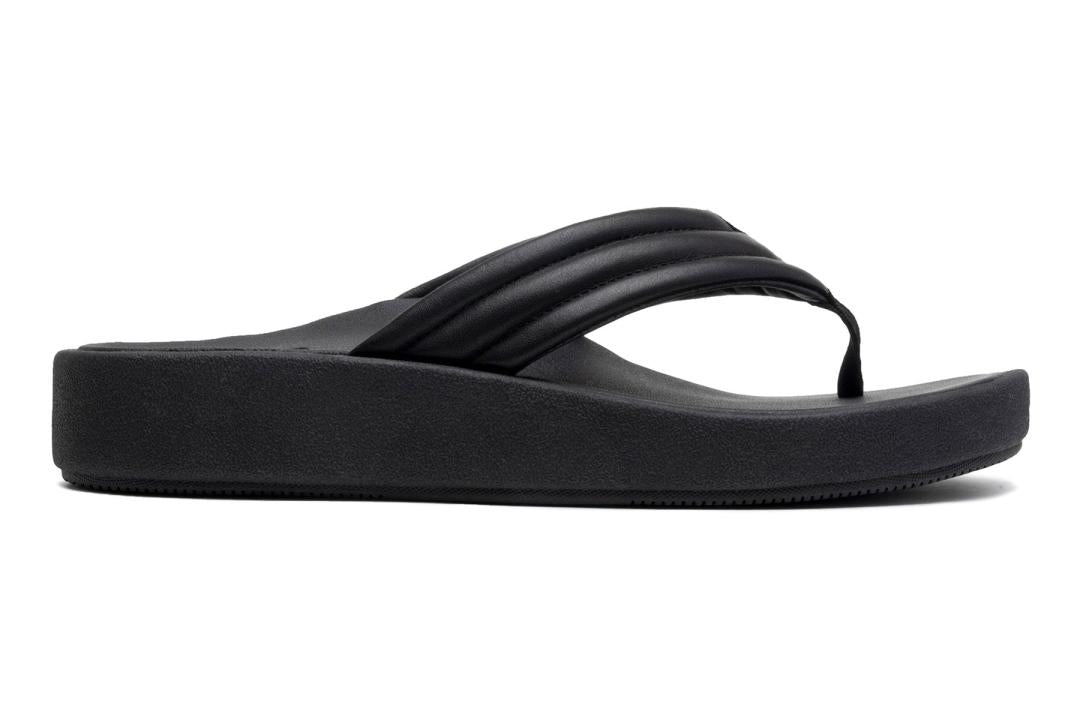 Paseo Thong Sandal Black | Women ABEO Footwear Sandals