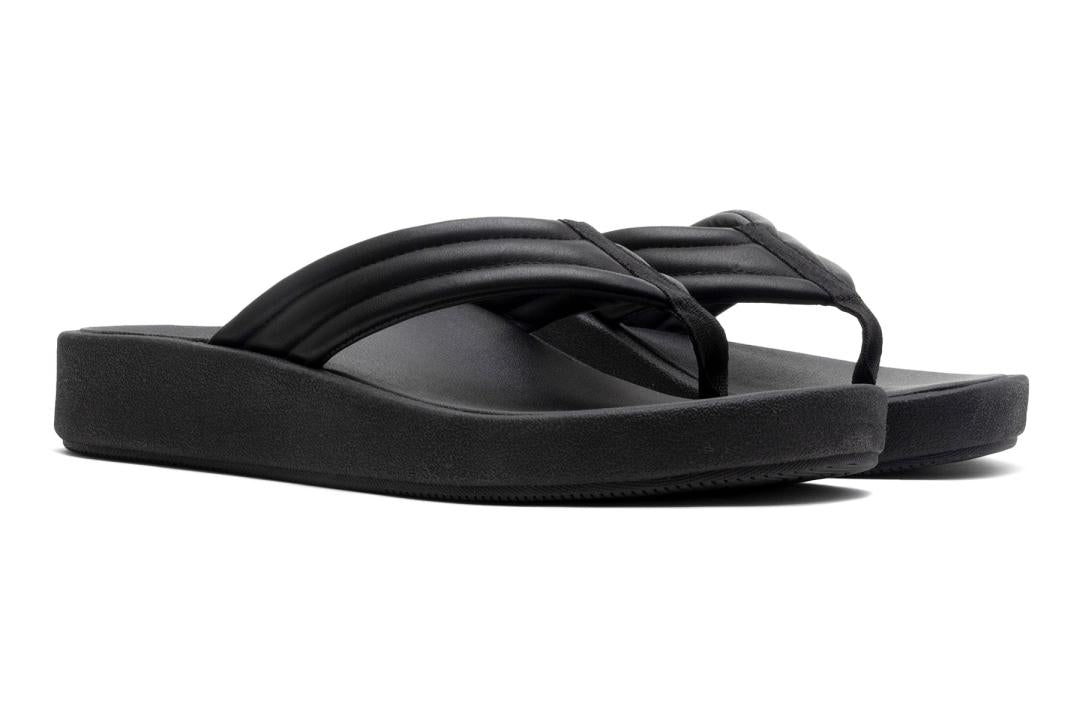 Paseo Thong Sandal Black | Women ABEO Footwear Sandals