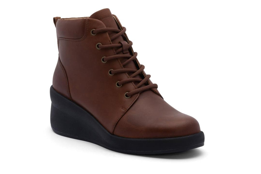 Passage Lace Up Dark Tan | Women ABEO Footwear Boots
