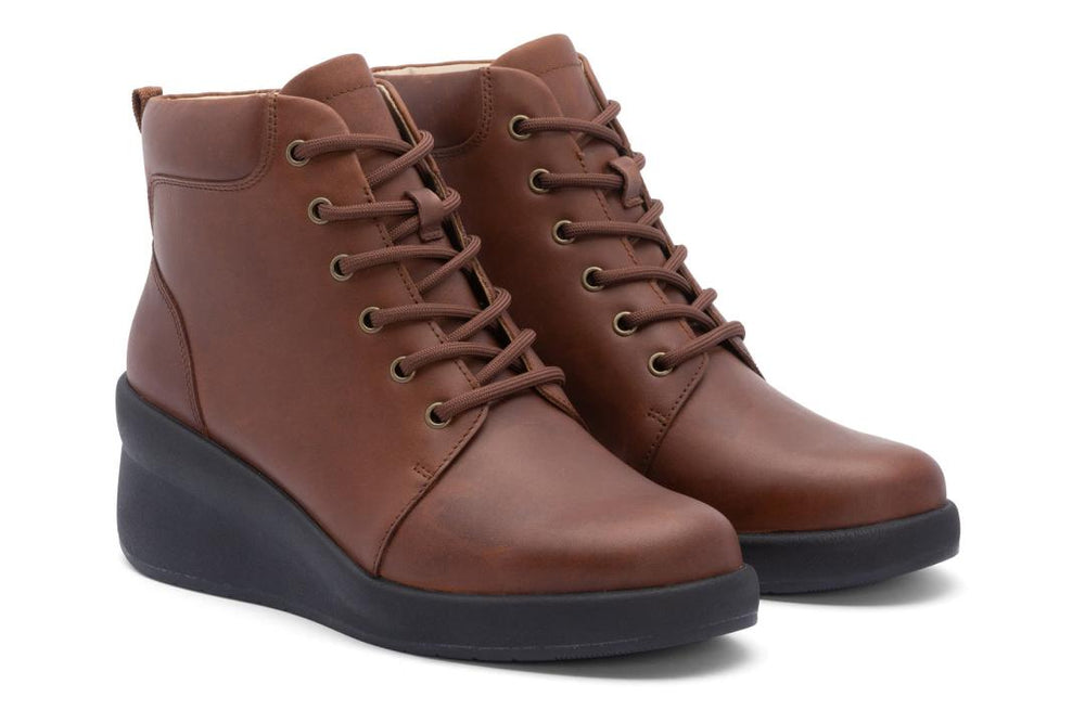 Passage Lace Up Dark Tan | Women ABEO Footwear Boots