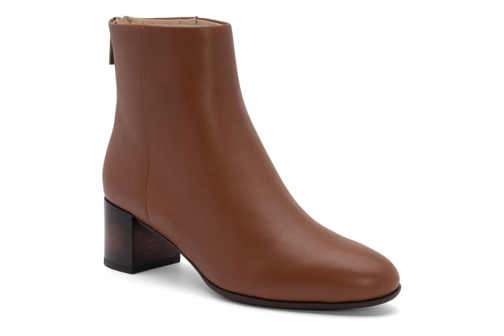 Plaza Back Zip Dark Tan | Women ABEO Footwear Boots