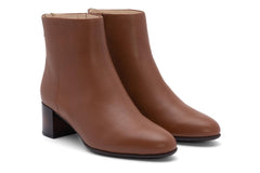 Plaza Back Zip Dark Tan | Women ABEO Footwear Boots