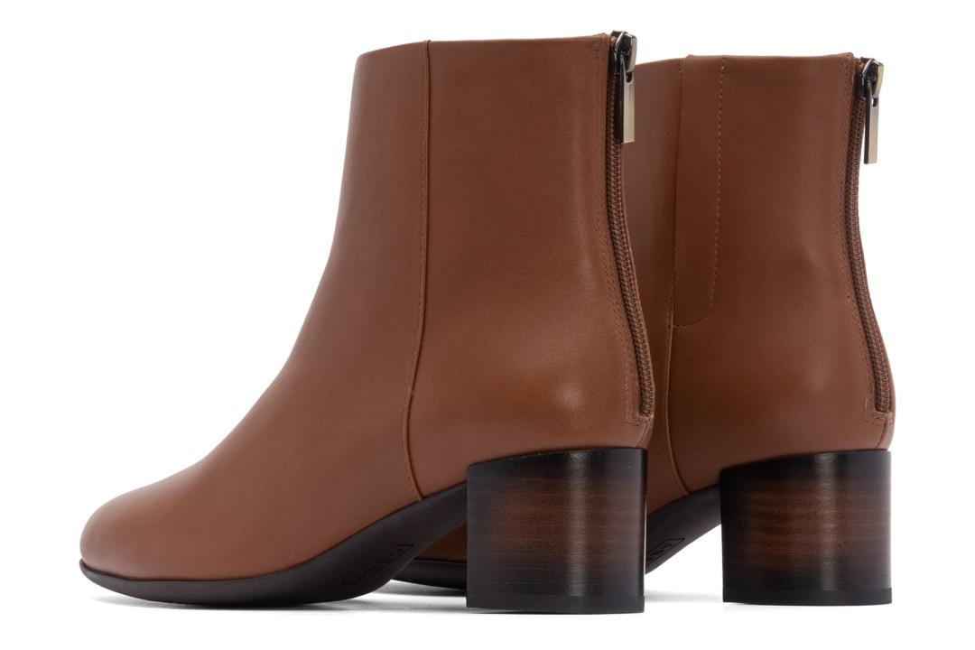 Plaza Back Zip Dark Tan | Women ABEO Footwear Boots