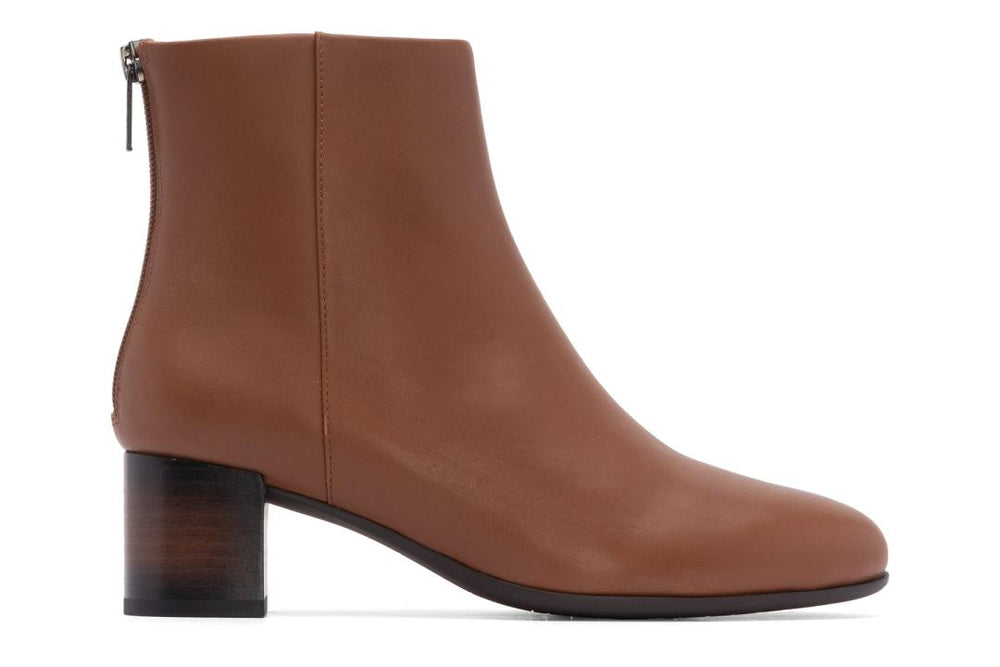 Plaza Back Zip Dark Tan | Women ABEO Footwear Boots