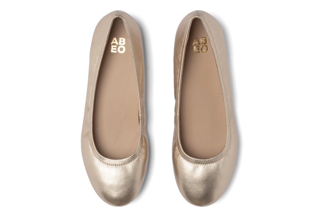 Promenade Flat Gold | Women ABEO Footwear Dress
