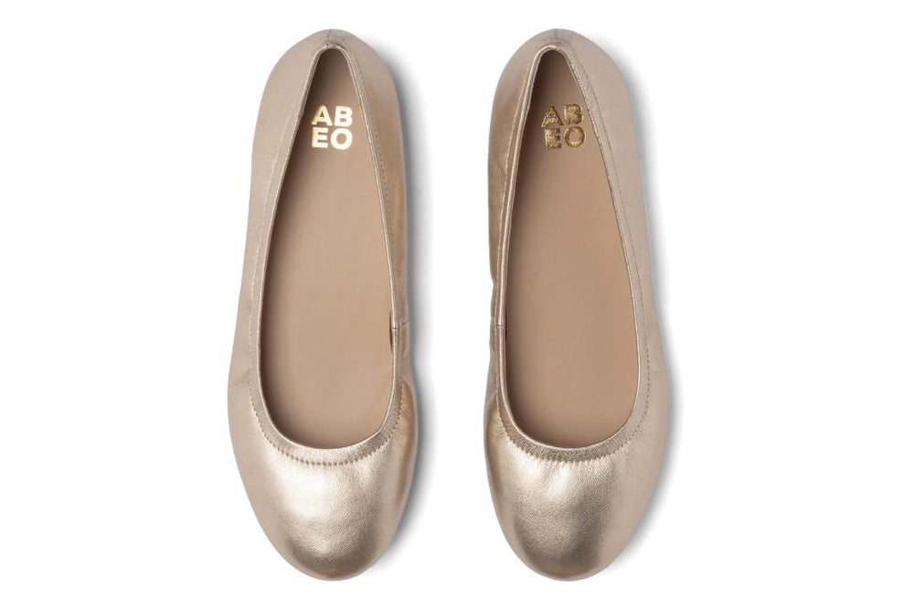 Promenade Flat Gold | Women ABEO Footwear Dress