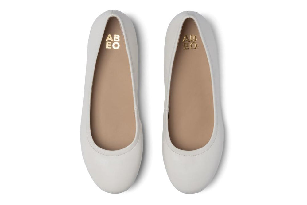 Promenade Flat White | Women ABEO Footwear Dress