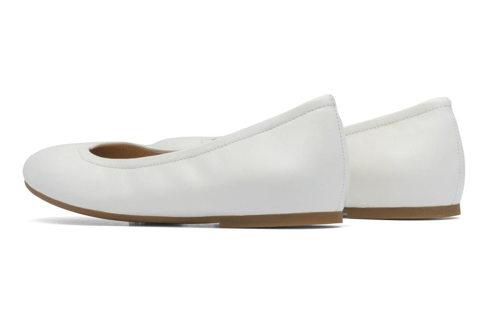 Promenade Flat White | Women ABEO Footwear Dress