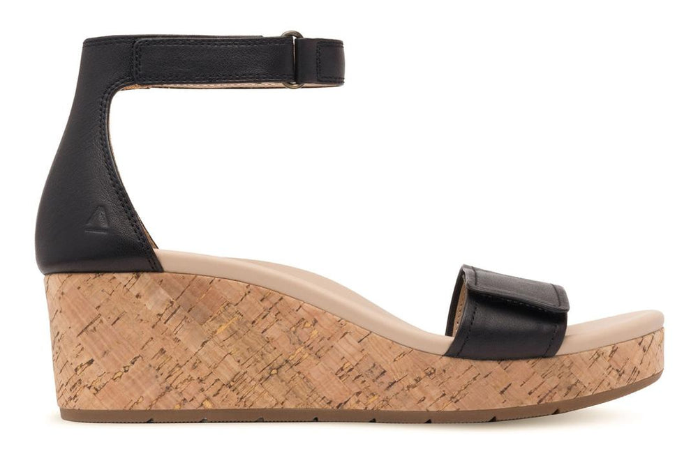 Riviera Ankle Sandal Black Nubuck | Women ABEO Footwear Sandals