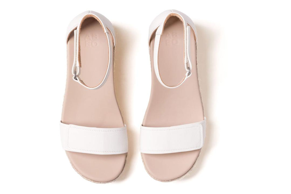 Riviera Ankle Sandal Coconut Leather | Women ABEO Footwear Sandals