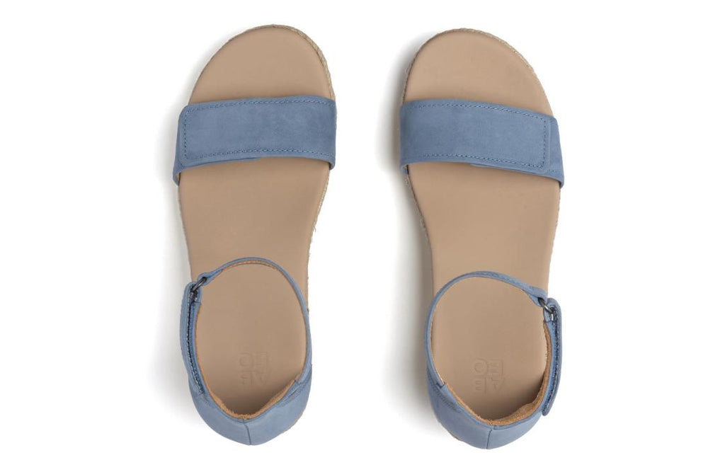 Riviera Ankle Sandal Denim Nubuck | Women ABEO Footwear Sandals