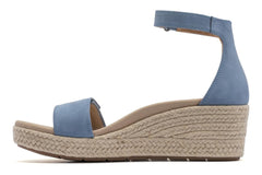 Riviera Ankle Sandal Denim Nubuck | Women ABEO Footwear Sandals