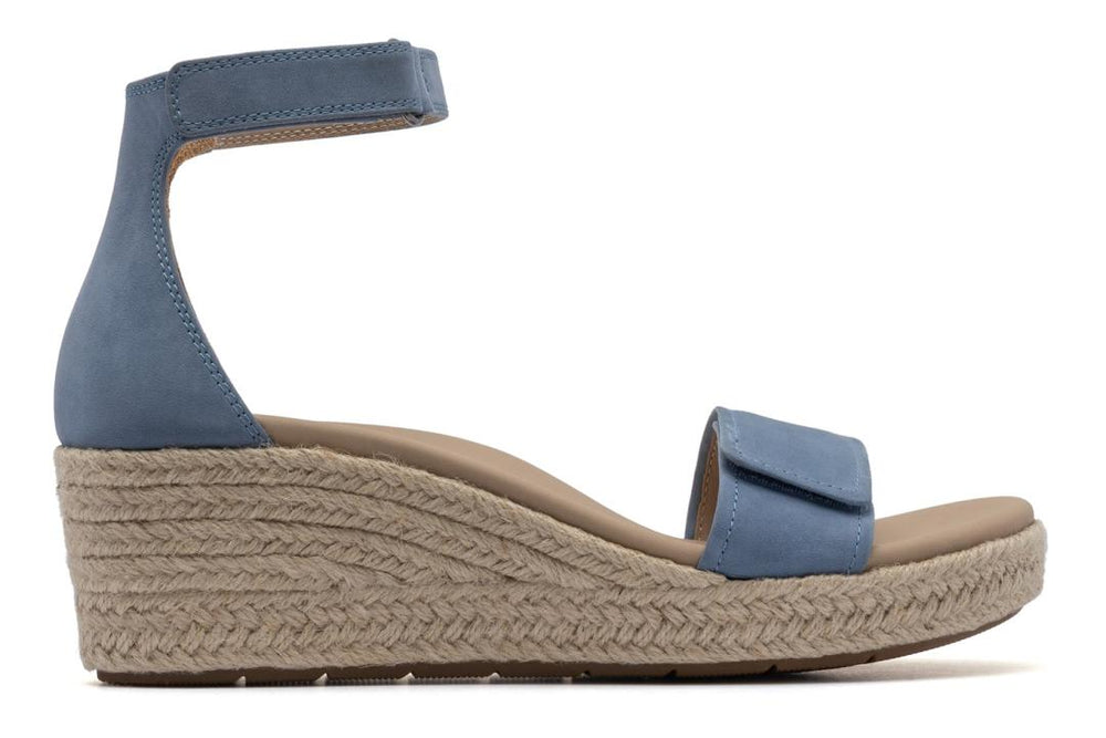 Riviera Ankle Sandal Denim Nubuck | Women ABEO Footwear Sandals