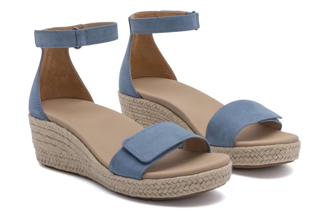Riviera Ankle Sandal Denim Nubuck | Women ABEO Footwear Sandals