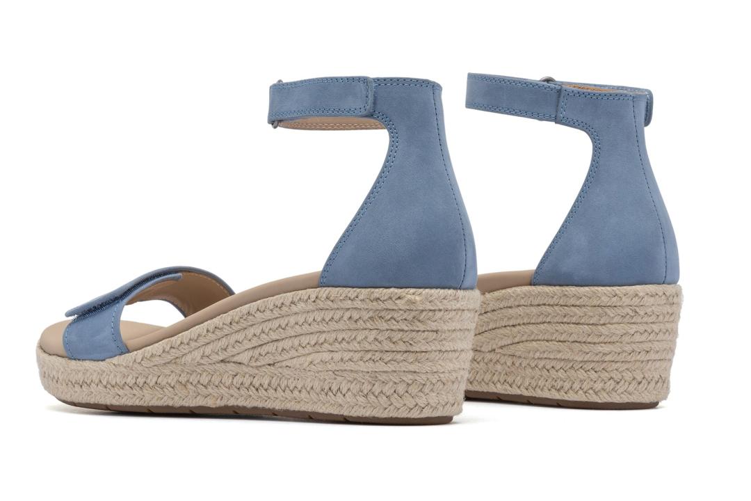 Riviera Ankle Sandal Denim Nubuck | Women ABEO Footwear Sandals