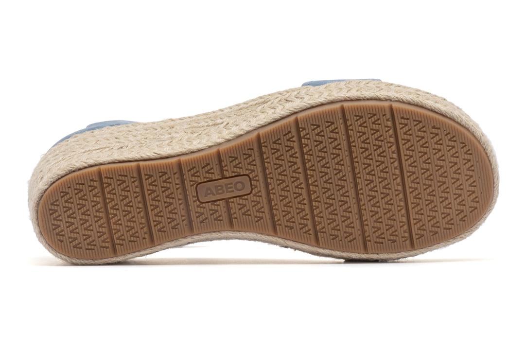 Riviera Ankle Sandal Denim Nubuck | Women ABEO Footwear Sandals